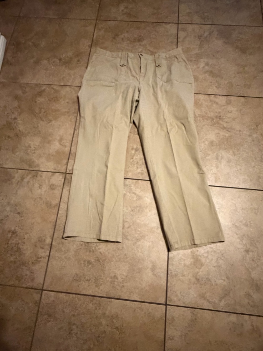 Cato Beige Straight-Leg Pants